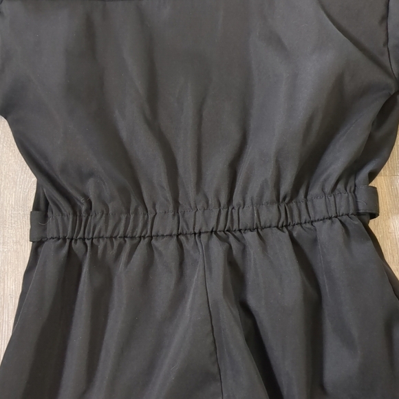 NWOT Nasty Gal Jumpsuit Women's Small Black Zippers Pockets Matrix Goth Cosplay - Picture 9 of 12